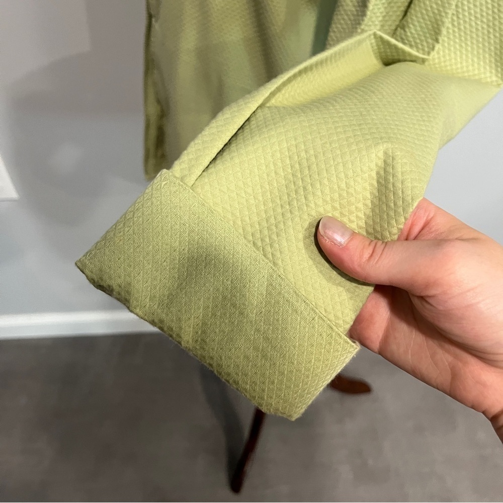 Eileen Fisher Green Quilted Zip Up Jacket Collared‎ Medium - Picture 4 of 8